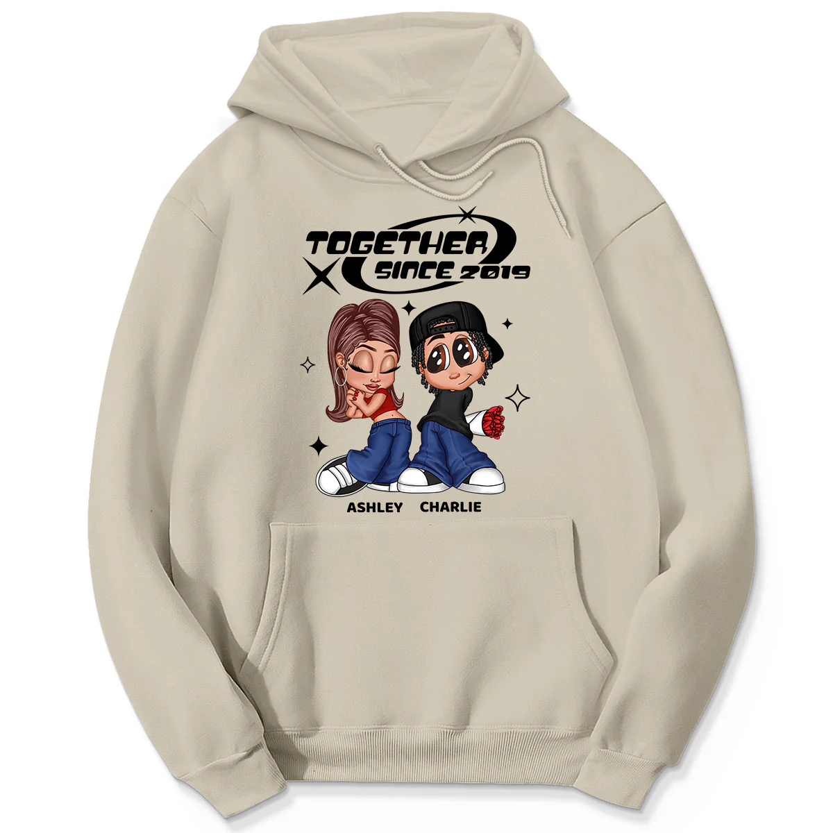 Y2K Couple Together Since Personalized Shirt, Perfect 2025 Gift For Him For Her - Image 4