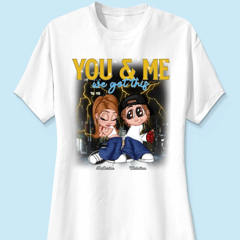 Y2K Couple Vintage Bootleg Style Personalized Shirt - Image 10