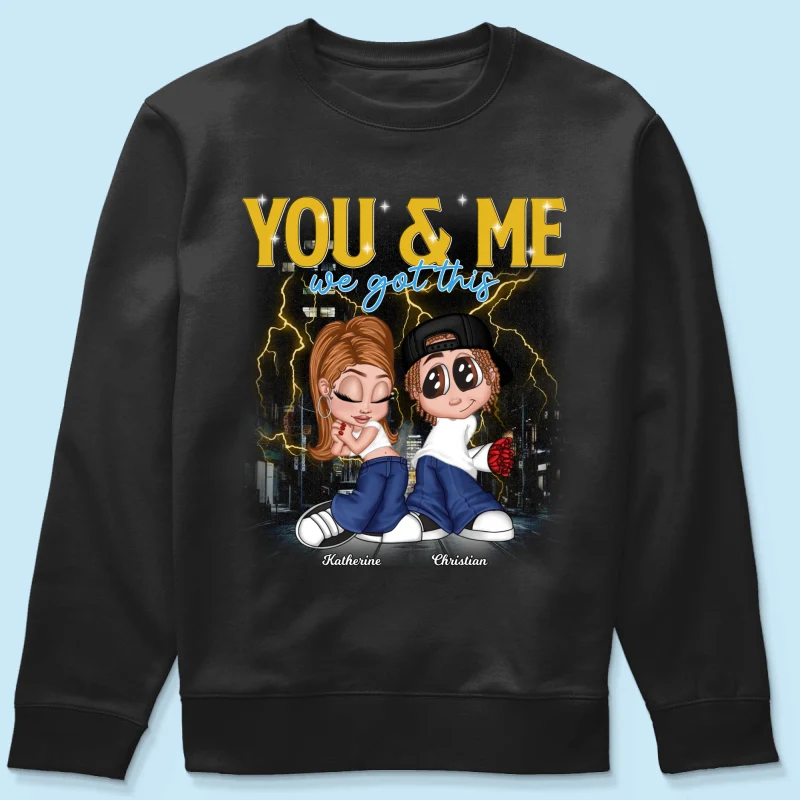 Y2K Couple Vintage Bootleg Style Personalized Shirt - Image 5