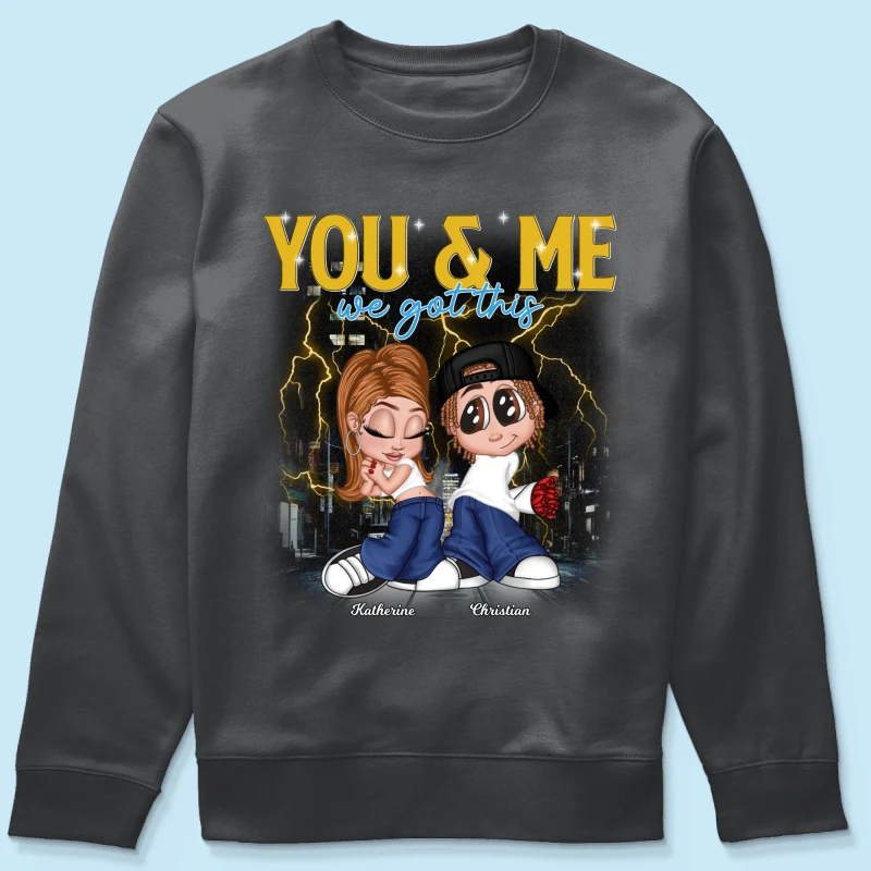 Y2K Couple Vintage Bootleg Style Personalized Shirt - Image 6