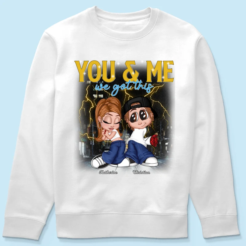 Y2K Couple Vintage Bootleg Style Personalized Shirt - Image 7