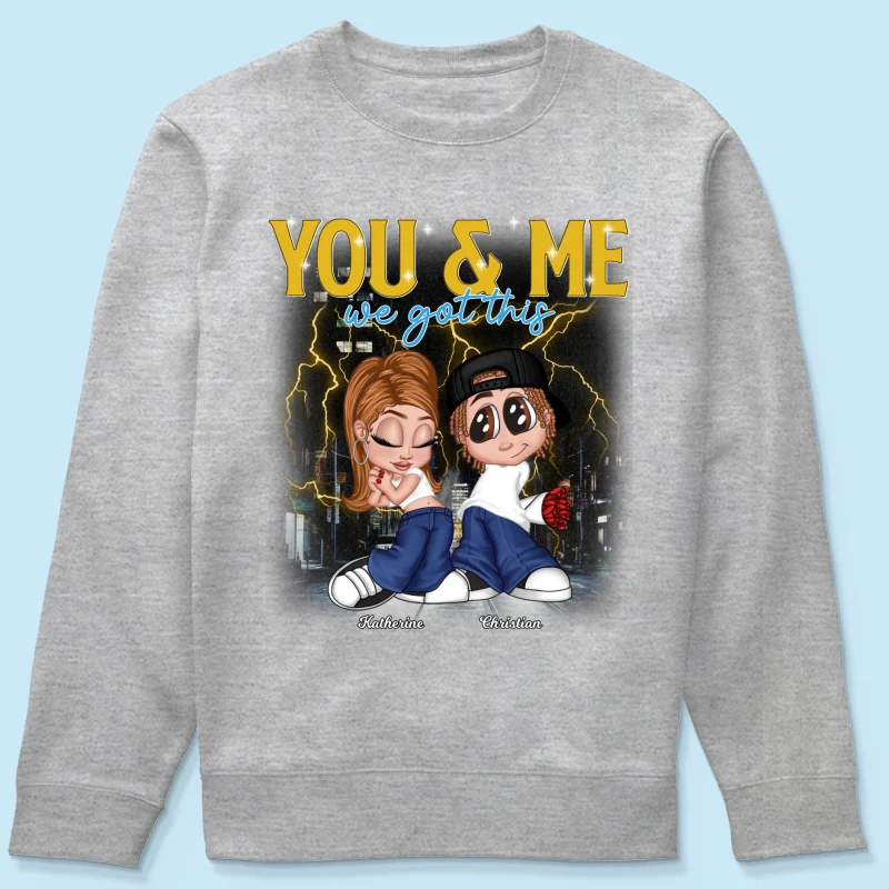 Y2K Couple Vintage Bootleg Style Personalized Shirt - Image 8