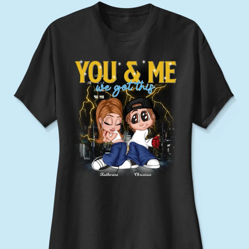 Y2K Couple Vintage Bootleg Style Personalized Shirt - Image 9
