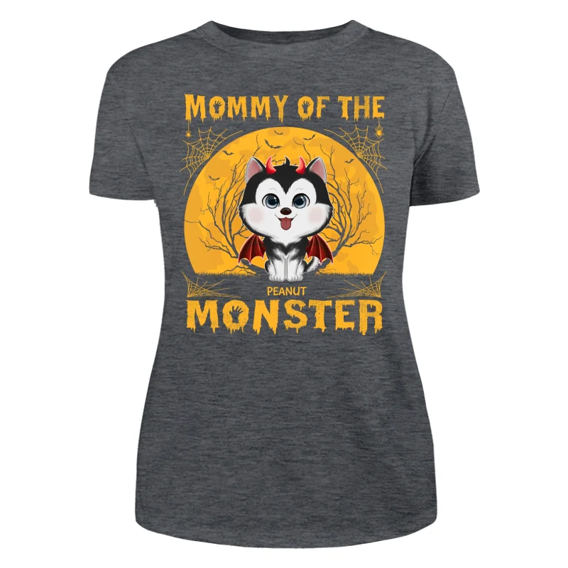 Yellow Moon Mommy Of Monster Watercolor Cute Dogs Personalized Shirt - Image 10