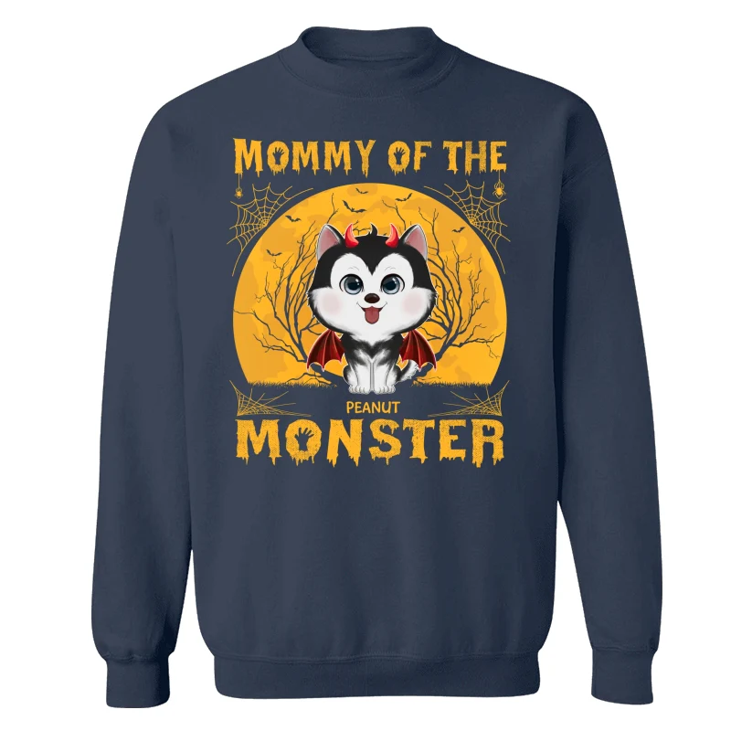 Yellow Moon Mommy Of Monster Watercolor Cute Dogs Personalized Shirt - Image 15
