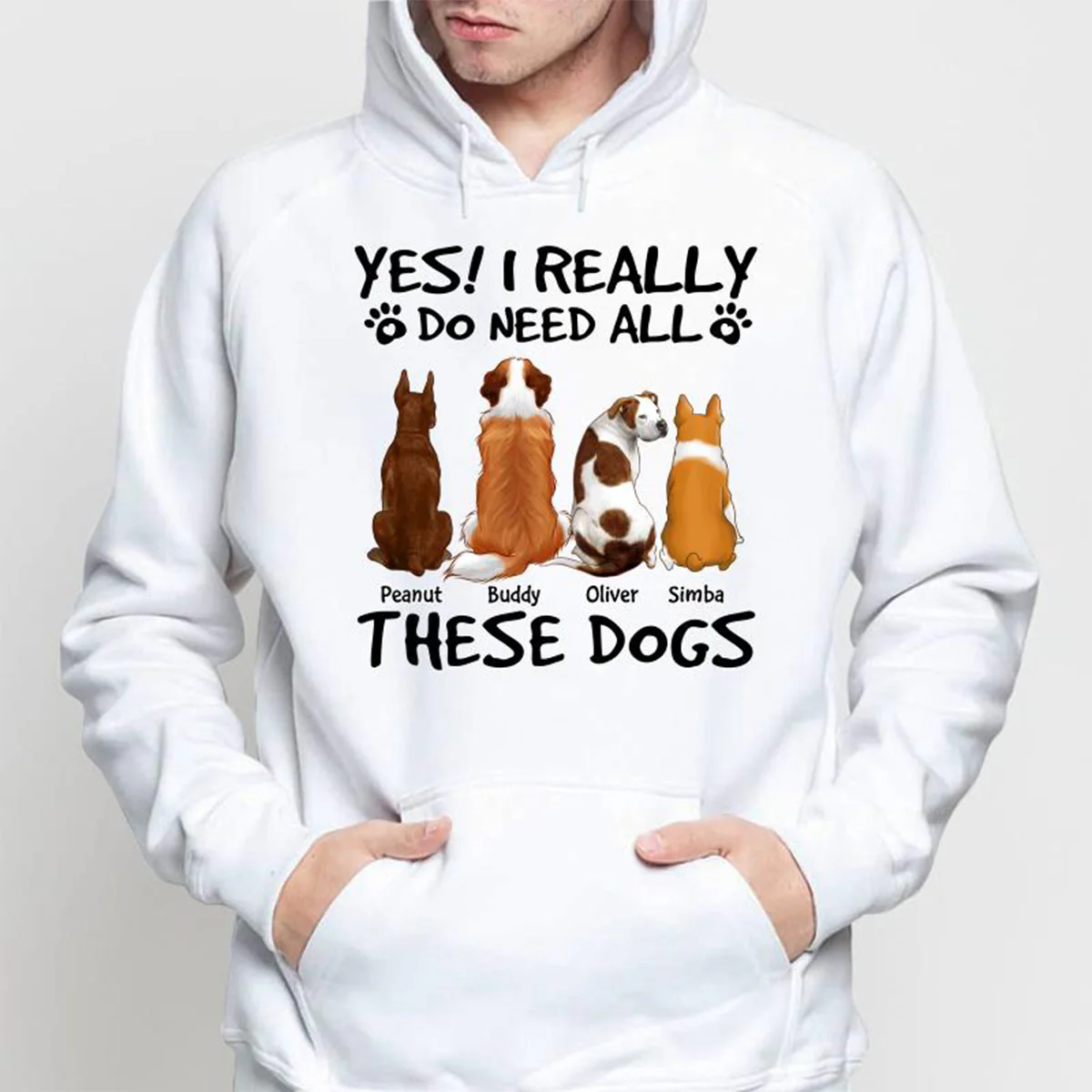 Yes I Do Need All These Dogs Back View Personalized Shirt - Image 4
