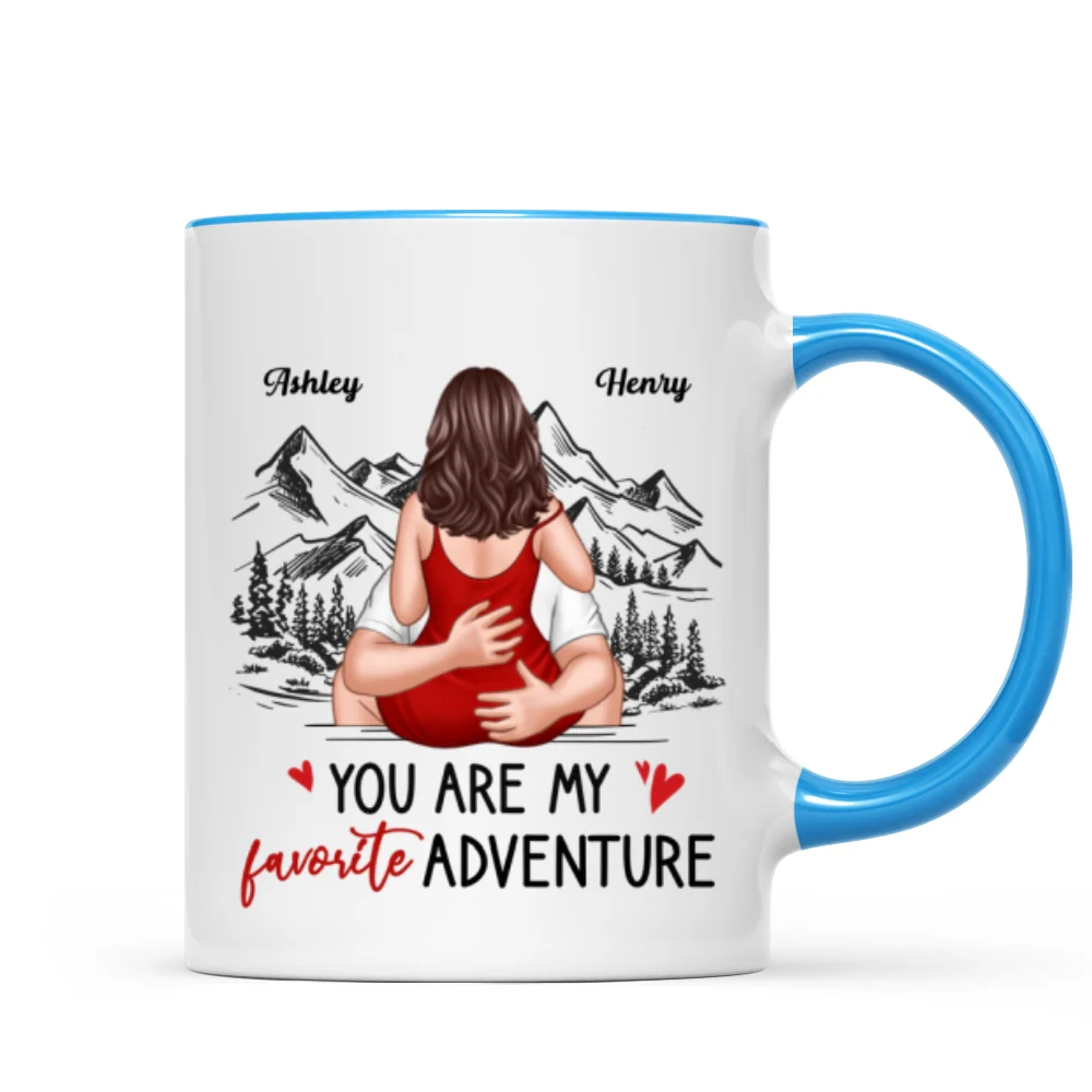 You Are My Favorite Adventure Couple Personalized Mug - Image 10