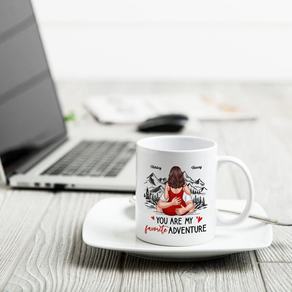 You Are My Favorite Adventure Couple Personalized Mug - Image 4