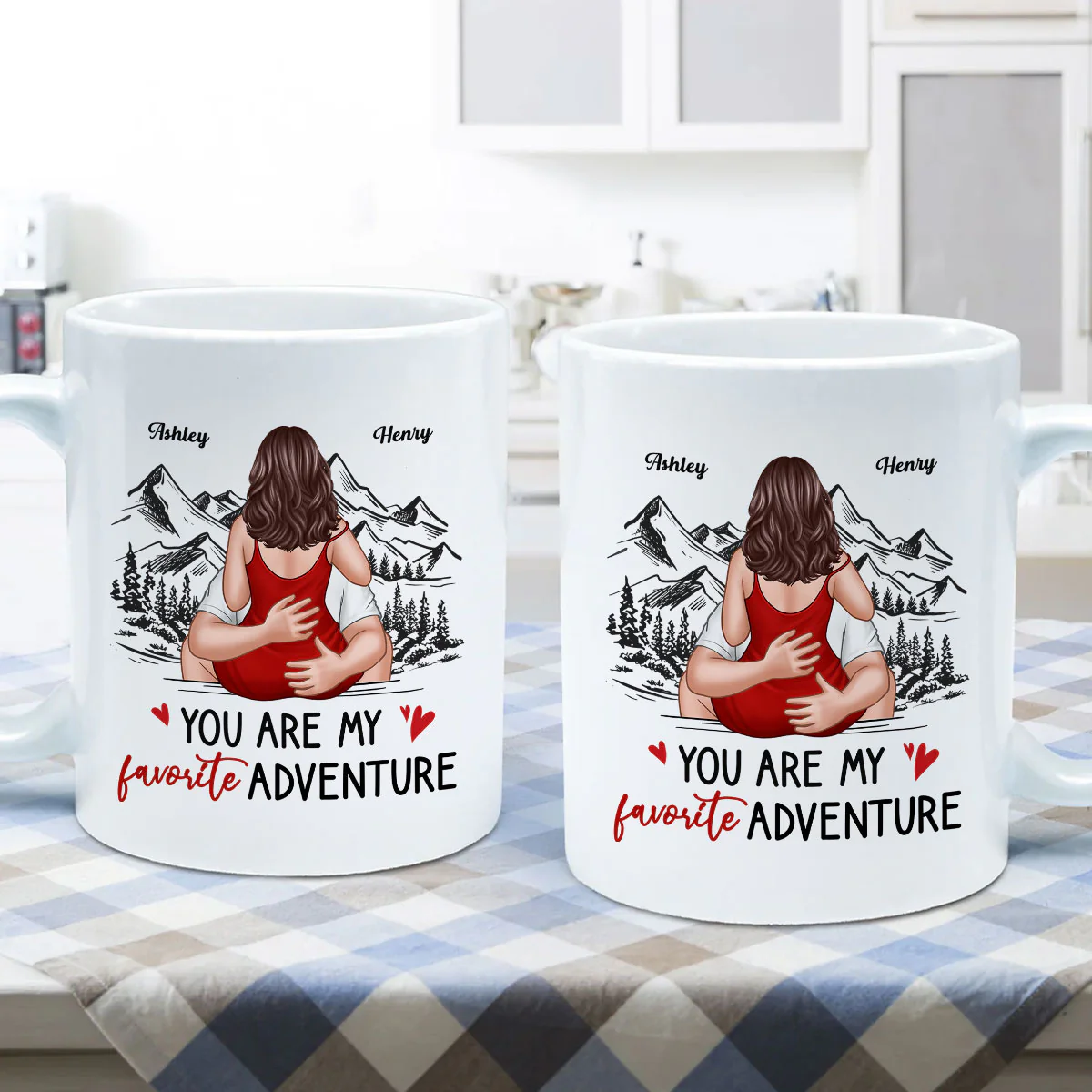 You Are My Favorite Adventure Couple Personalized Mug - Image 5