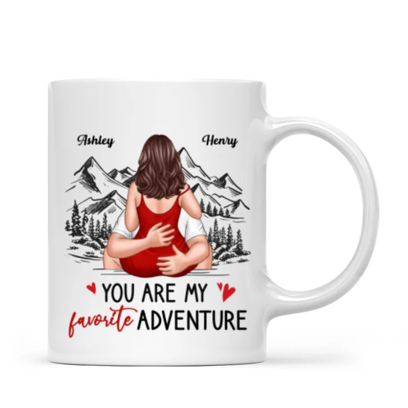 You Are My Favorite Adventure Couple Personalized Mug - Image 6