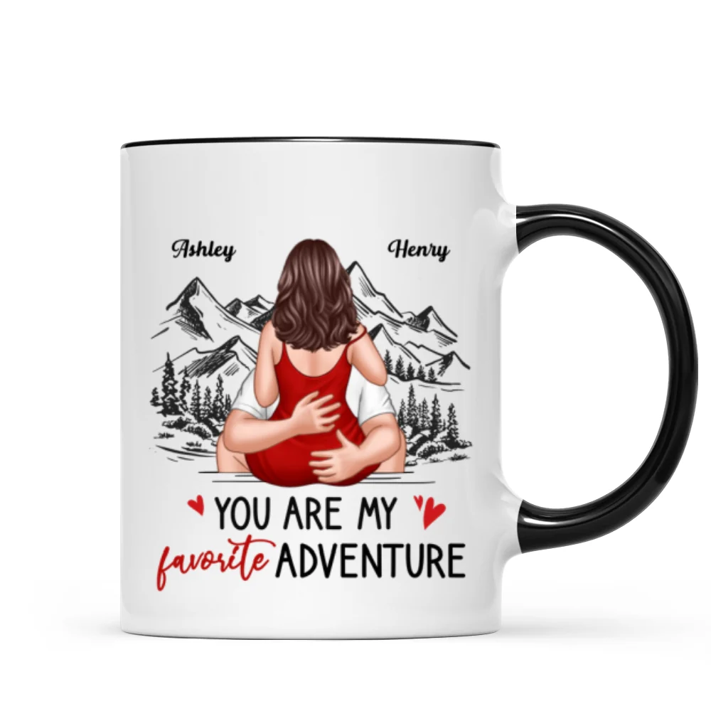 You Are My Favorite Adventure Couple Personalized Mug - Image 7