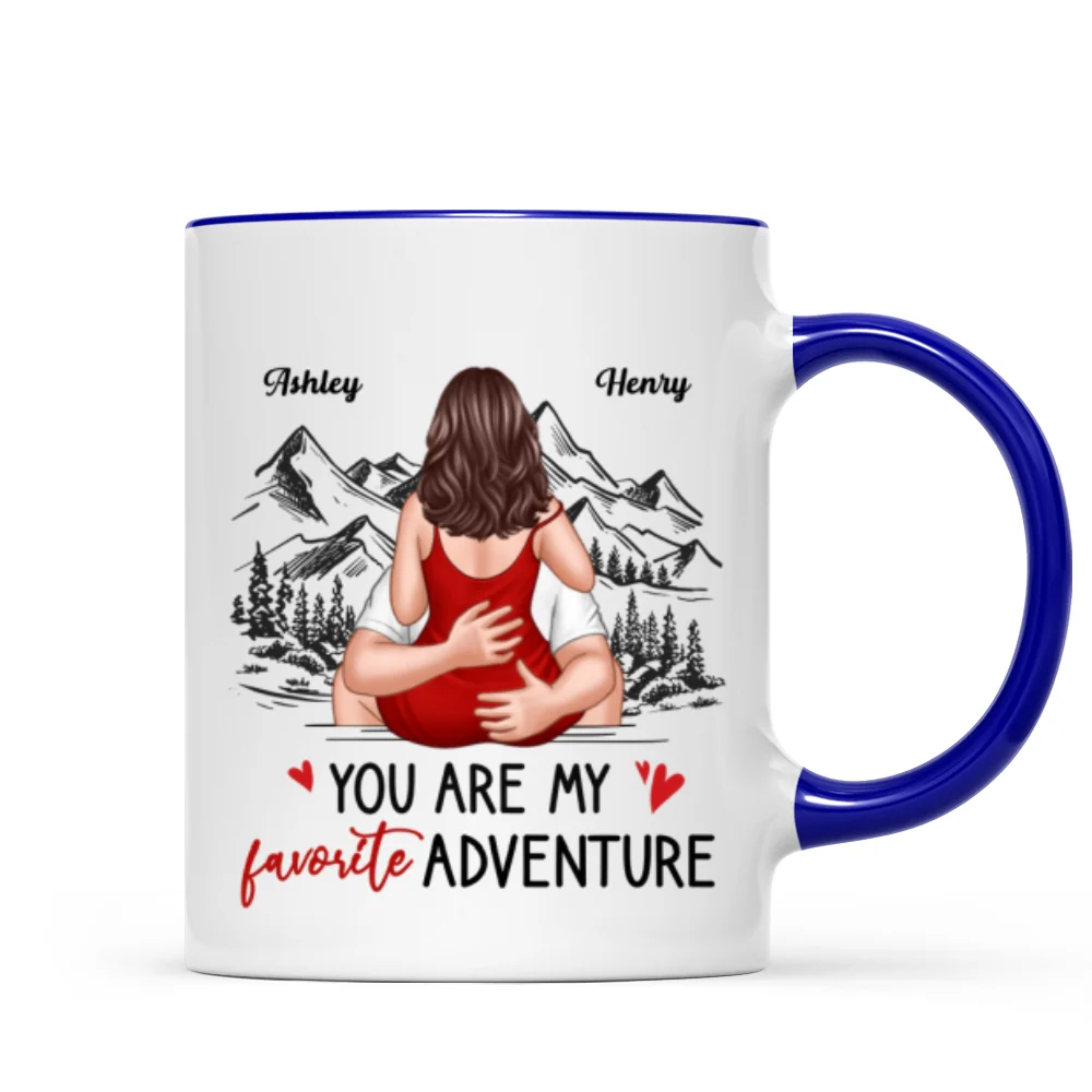 You Are My Favorite Adventure Couple Personalized Mug - Image 8