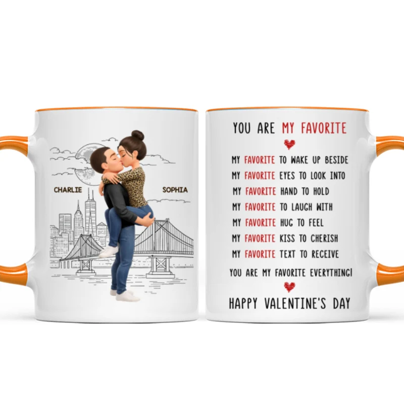 You Are My Favorite Everything Romantic Couple - Personalized Mug - Heartfelt Valentine's Day Gift for Her, for Him - Image 15