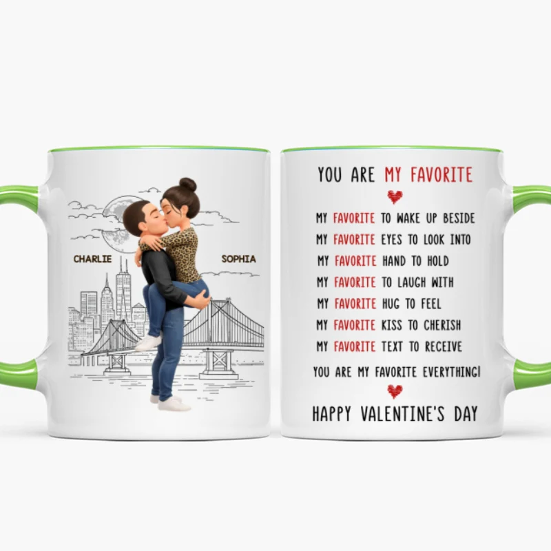 You Are My Favorite Everything Romantic Couple - Personalized Mug - Heartfelt Valentine's Day Gift for Her, for Him - Image 16