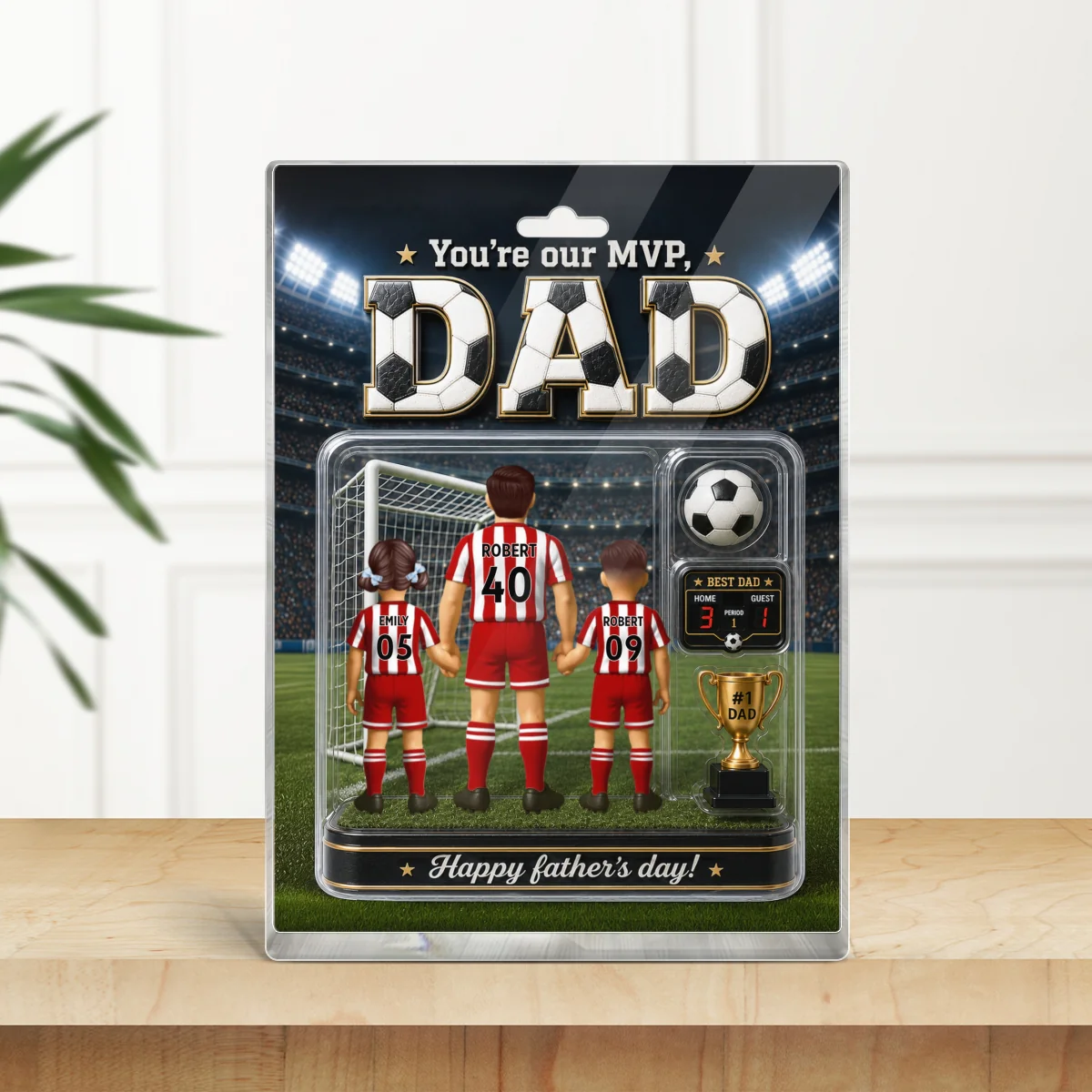 You Are Our MVP Soccer Dad, Custom Action Figure - Personalized Acrylic Block Plaque - Gift for Dad, Husband - Image 10