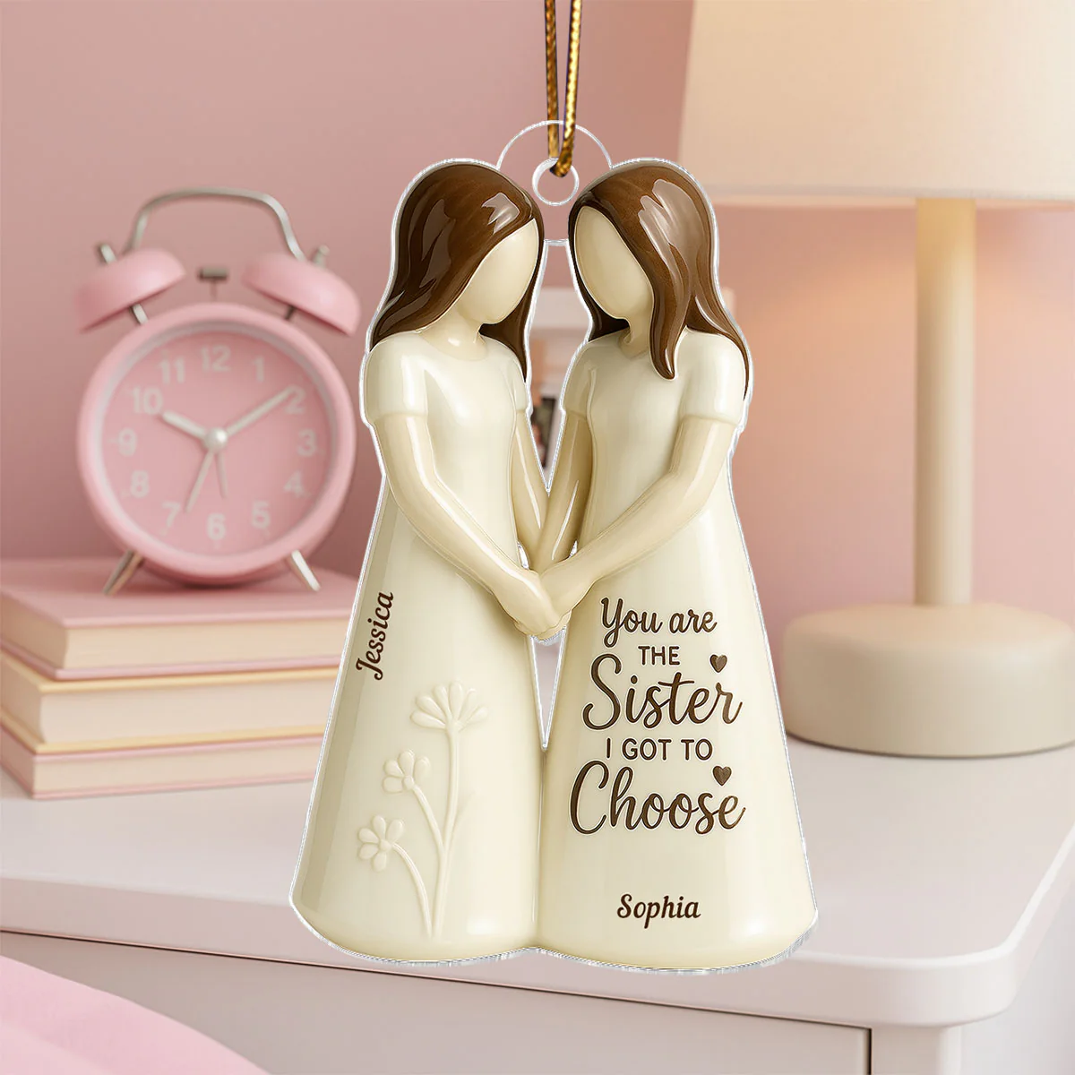 You Are The Sister I Got To Choose 3D Effect Personalized Flat Acrylic Ornament, Birthday Gift Friendship Gift for Besties, Best Friends - Image 10