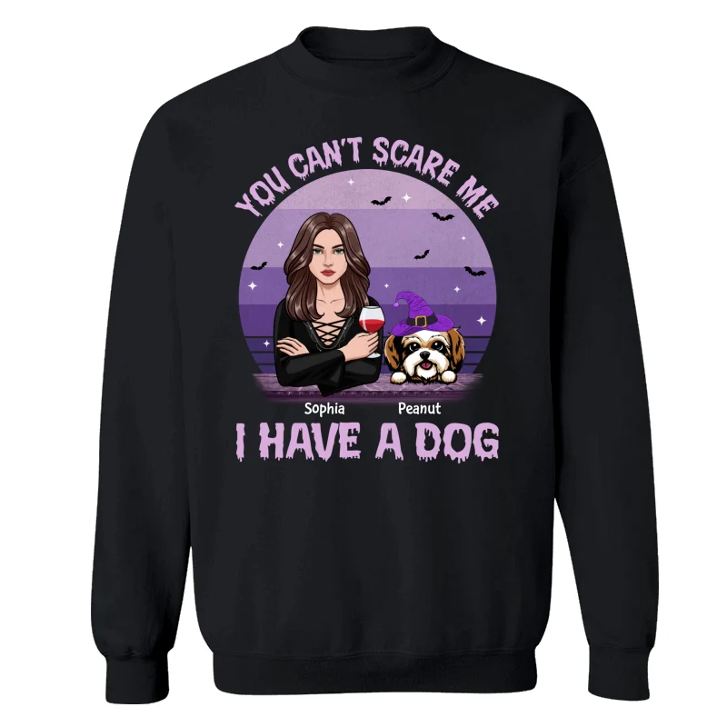 You Can‘t Scare Me I Have Dogs Halloween Personalized Shirt - Image 14