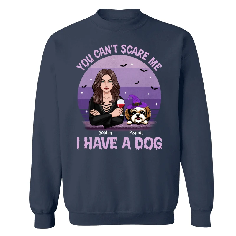 You Can‘t Scare Me I Have Dogs Halloween Personalized Shirt - Image 15