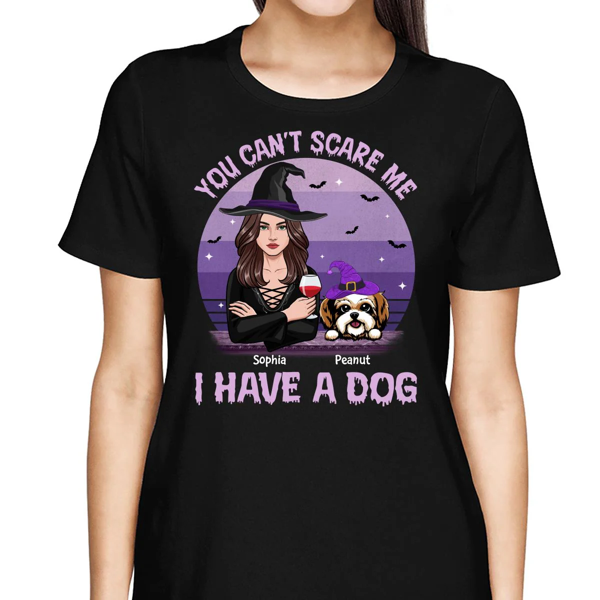 You Can‘t Scare Me I Have Dogs Halloween Personalized Shirt - Image 2