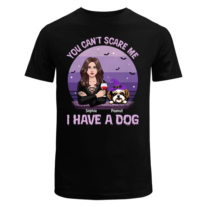 You Can‘t Scare Me I Have Dogs Halloween Personalized Shirt - Image 5