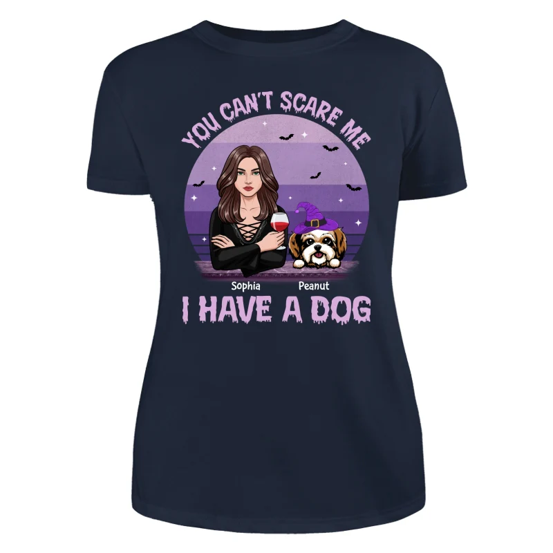 You Can‘t Scare Me I Have Dogs Halloween Personalized Shirt - Image 9