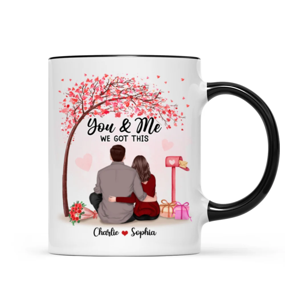 You & Me We Got This Couple Back View Under Tree Personalized Mug - Image 5