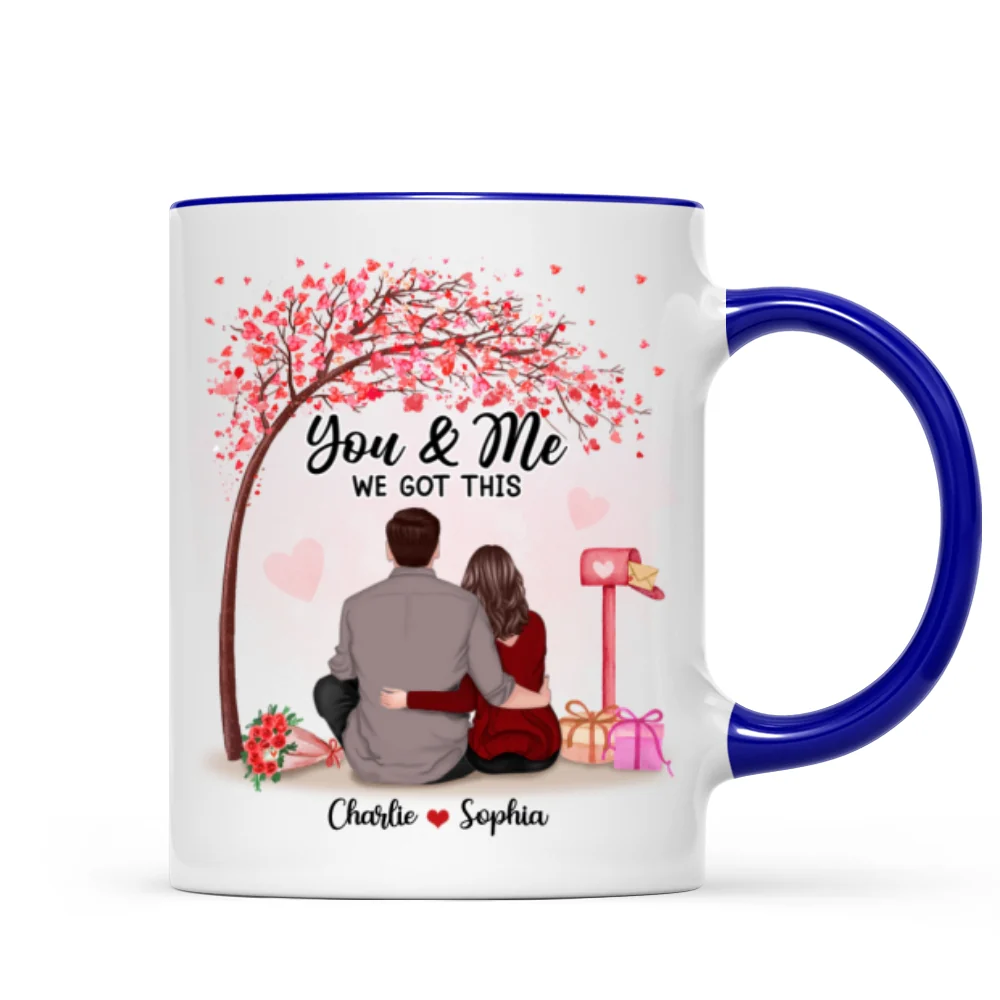 You & Me We Got This Couple Back View Under Tree Personalized Mug - Image 6