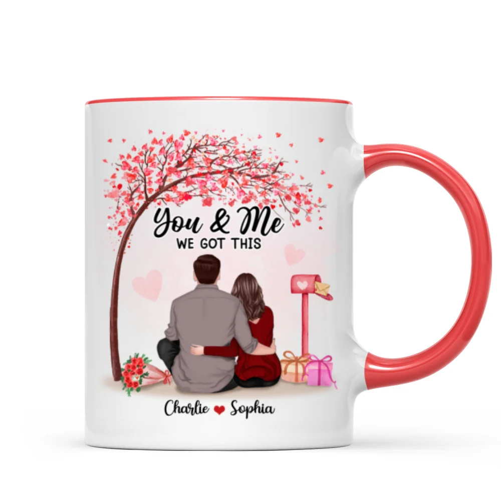 You & Me We Got This Couple Back View Under Tree Personalized Mug - Image 7