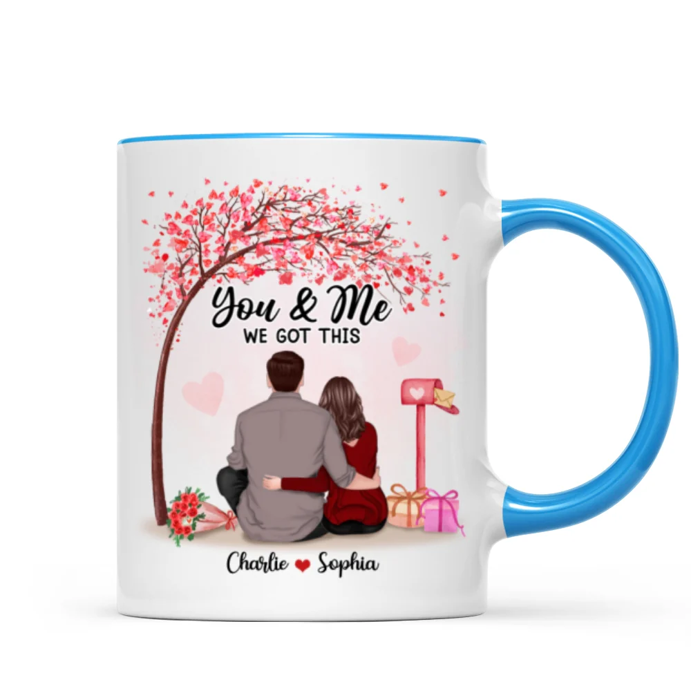 You & Me We Got This Couple Back View Under Tree Personalized Mug - Image 8