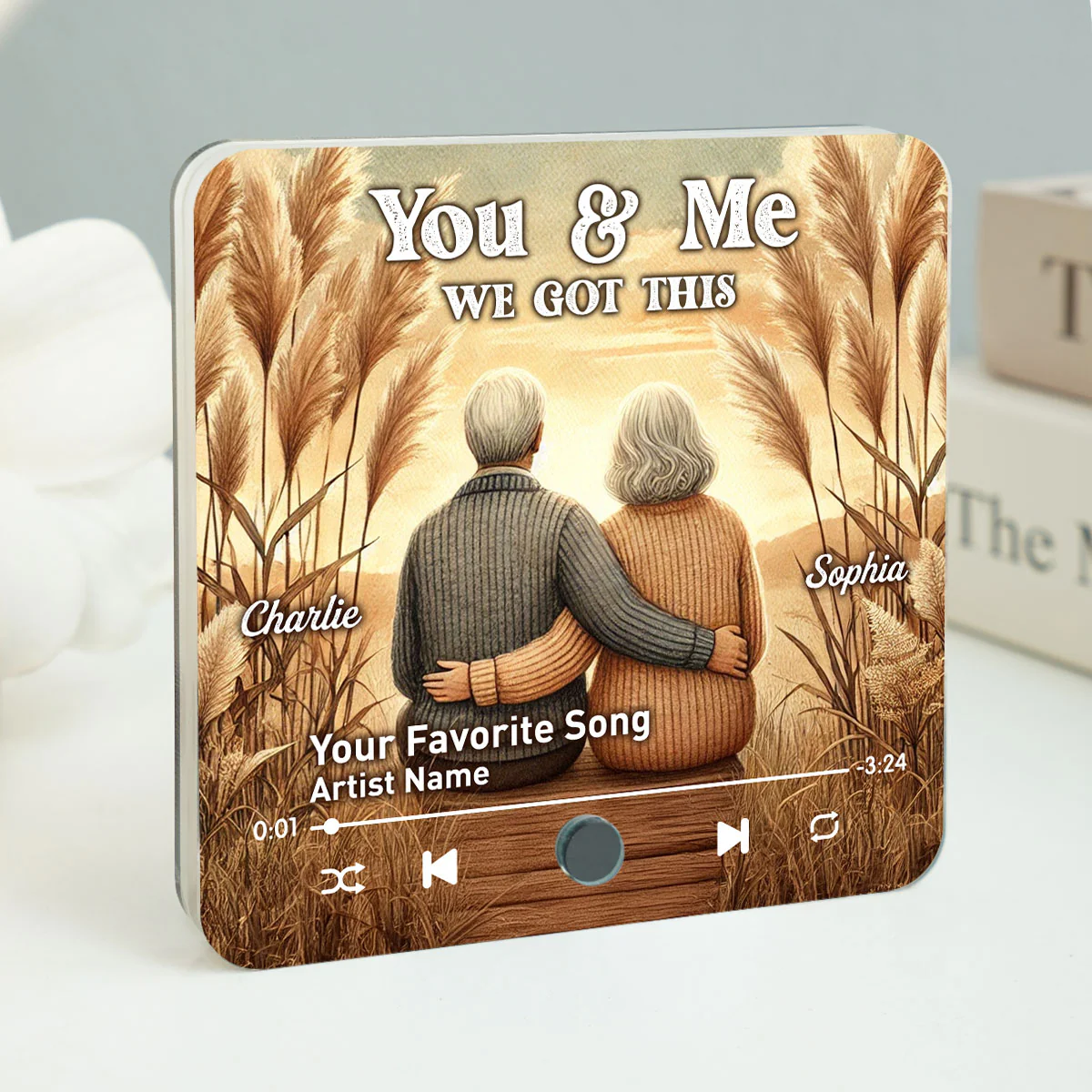 You & Me We Got This Old Couple Favorite Song Personalized Music Fridge Magnet, Valentine's Gift For Her, Gift For Him - Image 3