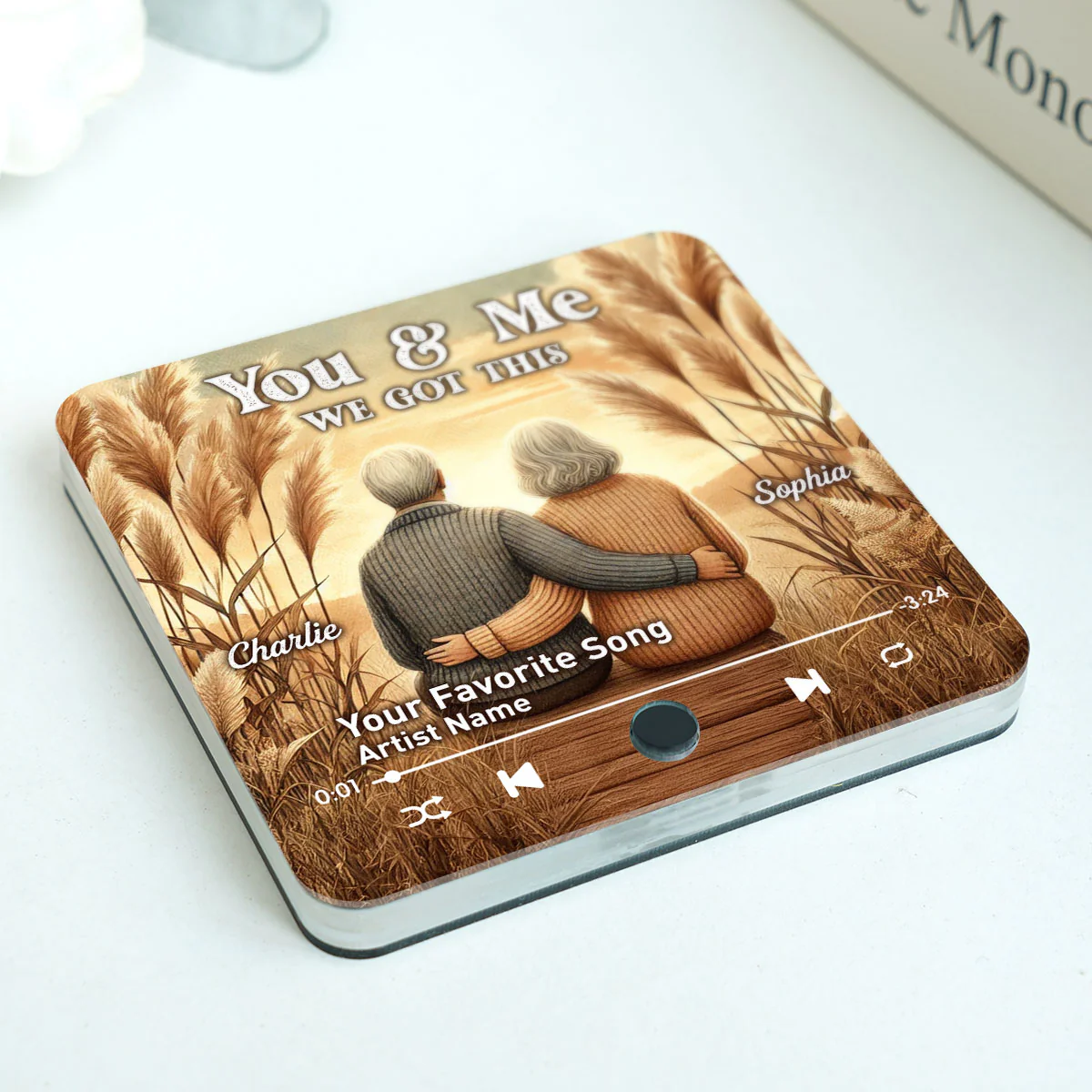 You & Me We Got This Old Couple Favorite Song Personalized Music Fridge Magnet, Valentine's Gift For Her, Gift For Him - Image 4