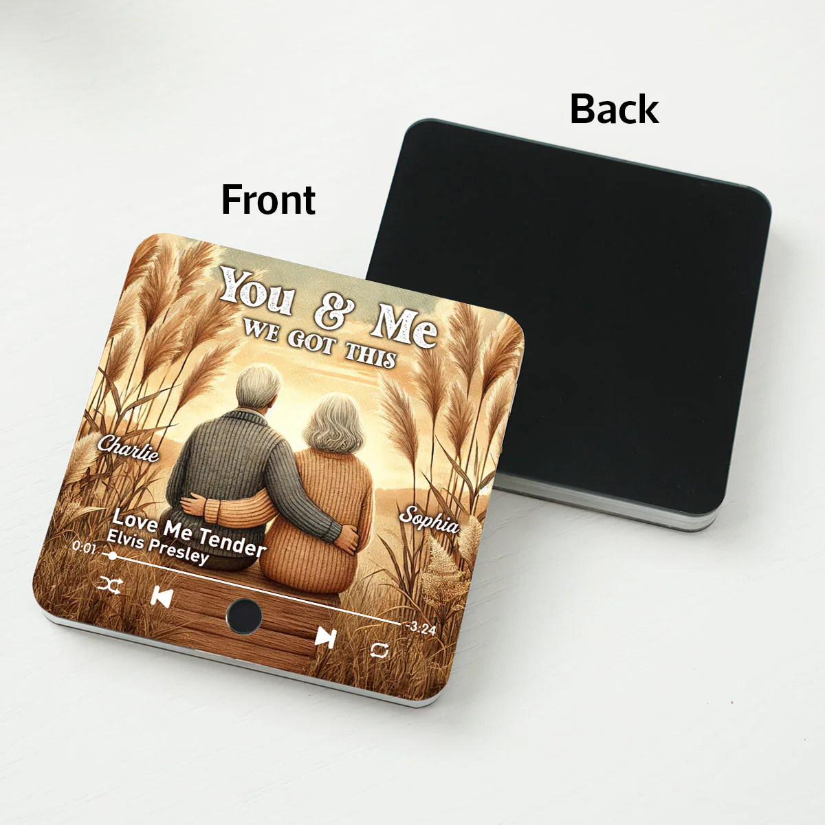 You & Me We Got This Old Couple Favorite Song Personalized Music Fridge Magnet, Valentine's Gift For Her, Gift For Him - Image 5
