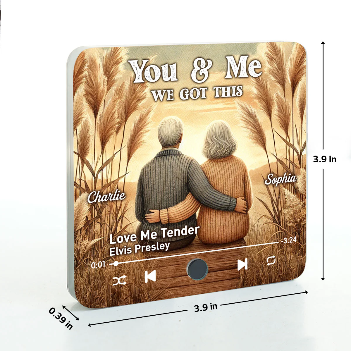 You & Me We Got This Old Couple Favorite Song Personalized Music Fridge Magnet, Valentine's Gift For Her, Gift For Him - Image 8