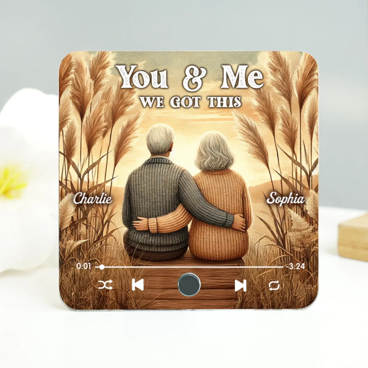 You & Me We Got This Old Couple Personalized Bluetooth Music Fridge Magnet, Valentine's Gift For Her, Gift For Him - Image 10