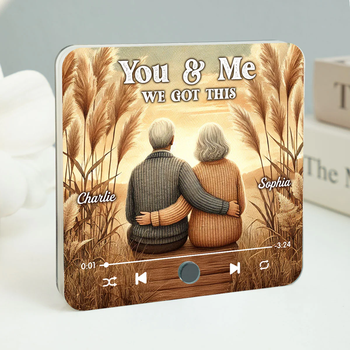 You & Me We Got This Old Couple Personalized Bluetooth Music Fridge Magnet, Valentine's Gift For Her, Gift For Him - Image 2