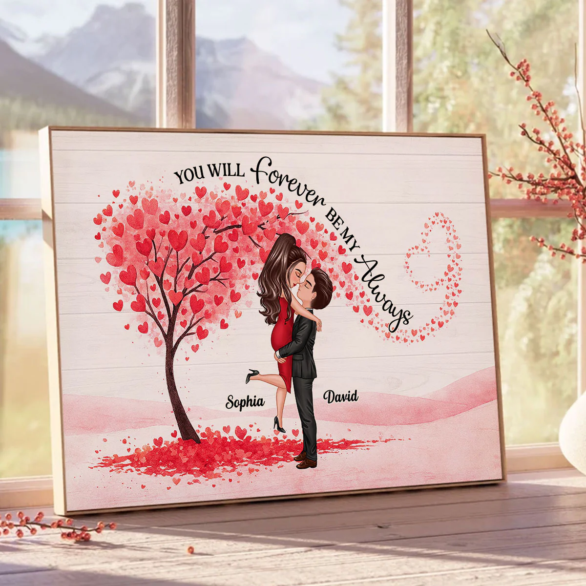 You Will Forever Be My Always - Personalized Poster - Gift for Couple - Image 2