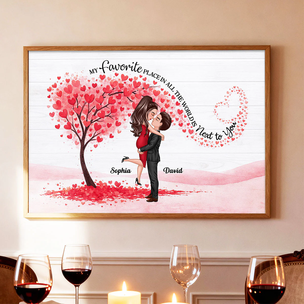 You Will Forever Be My Always - Personalized Poster - Gift for Couple - Image 4
