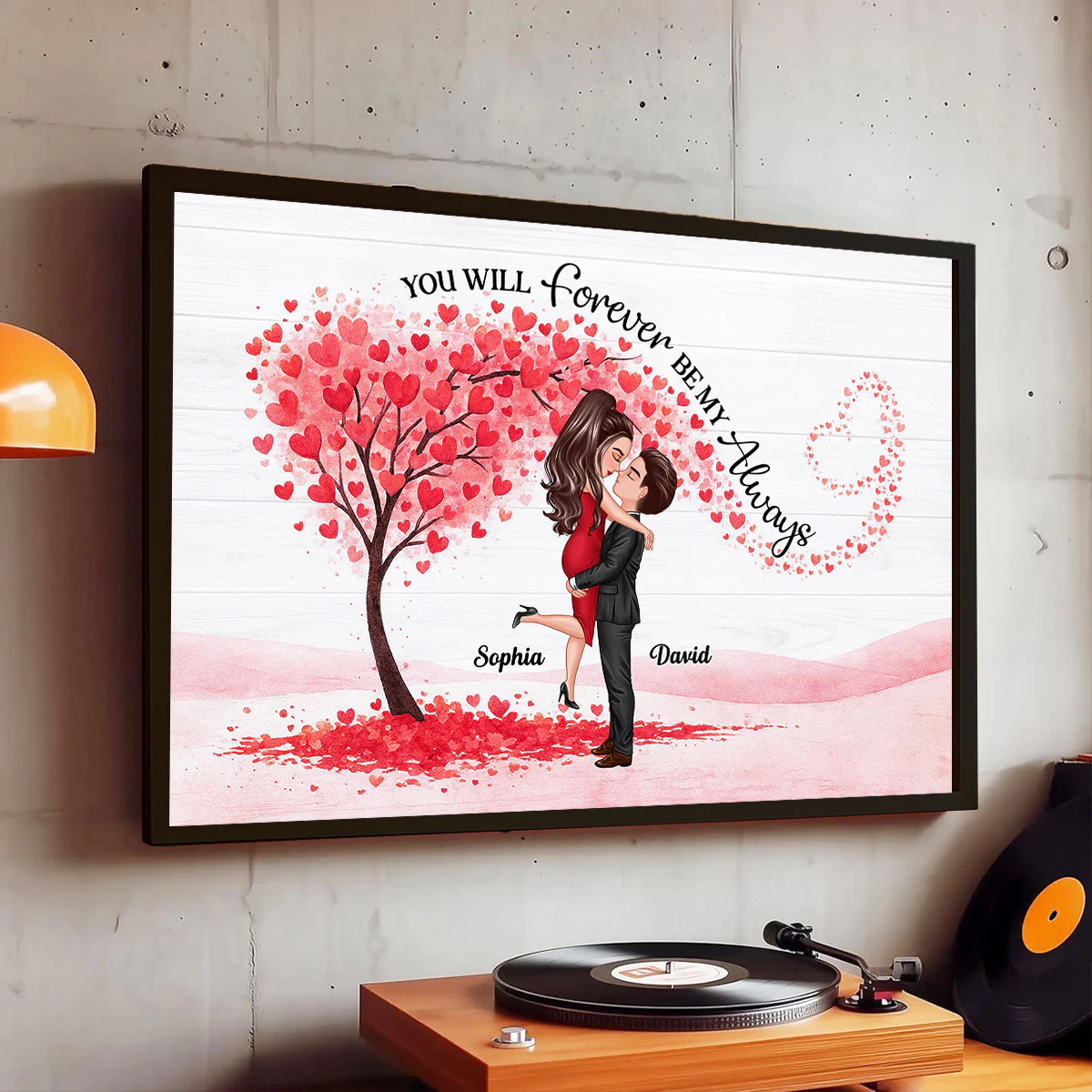 You Will Forever Be My Always - Personalized Poster - Gift for Couple - Image 5