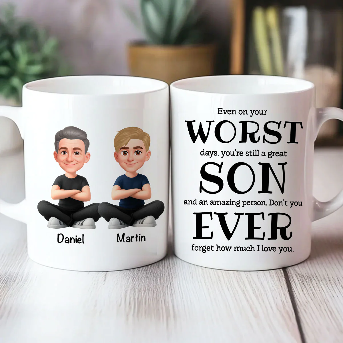 You're Still a Great Son Funny Sarcastic Gift - Personalized Mug - Loving Gift for Son, Gift from Dad - Image 2